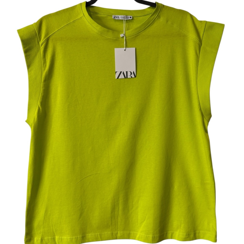 Zara Lime Green Long Sleeve Tee